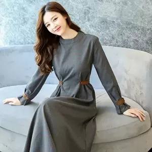 유니크 페미닌 체크 원피스