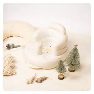 아가드 목받침 휴대용 아기 소프트 의자 1입용 여행용 용의자 튜브 에어