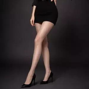 여성 스판 펄 시스루 심리스 글로우 무봉재 스타킹