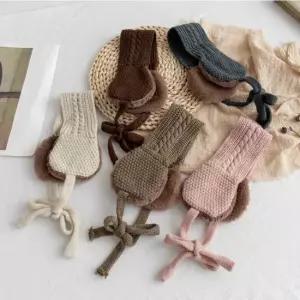 니트 귀여운 털 귀마개 귀도리 겨울 방한 모자 머플러 귀도리 니트귀마개 니트귀도리