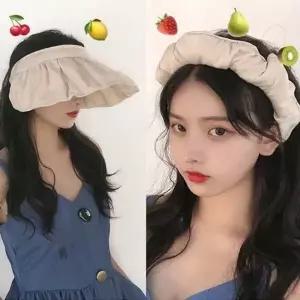 이쁜모자큰모자 바닷가 이쁜 모자 패션 여성 준비 모자챙와이어 큰모자 여행 신혼