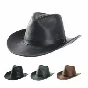 인조가죽 페도라 사파리모자 어르신모자 카우보이모자 신사모자 챙넓은모자