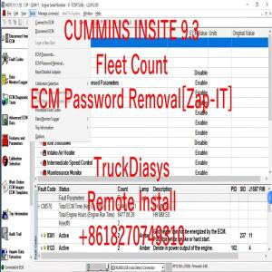Cummins Insite 9.3.0 Pro 최신 버전, 만료 없음 플릿 카운트, Zap-It, OEM 포함 및 callterm 5.16 엔지니