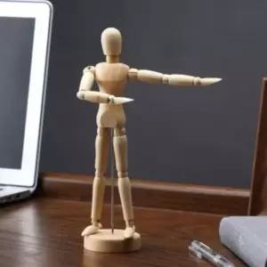 (선택사항 나무관절인형 40Cm)1개 40cm 드로잉 스케치 인체 모형 사람 인형 관절 웹툰 나무 인형 데셍 목각