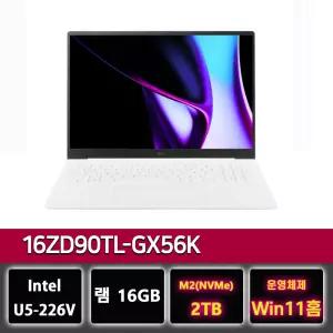 LG그램 16ZD90TL-GX56K i5 루나레이크 가벼운 사무용 노트북 2TB교체 Win11설치