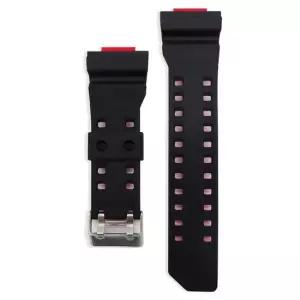 지샥 호환 시계줄 우레탄 GA-400 모델 시계줄 BK-RD 남자시계 시계공구 가죽시계줄