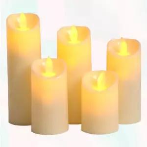 소재 촛불 양초 흔들리는 LED 티라이트 파라핀