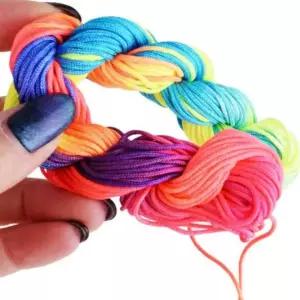 형광 수예실 끈팔찌 액세서리실 실팔찌재료 매듭실