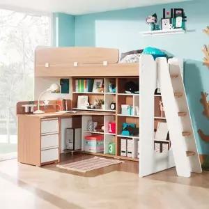 [신세계라이브쇼핑]버터 슈퍼싱글 어린이 벙커침대 사다리형 D세트 MD5274 (수도권무배)