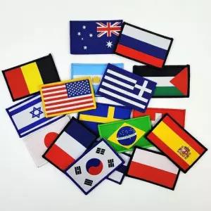 밀리터리 국기 와펜 자수 전세계 전투복 전투복 와펜 휘장 견장 패치.군복 유럽 미국