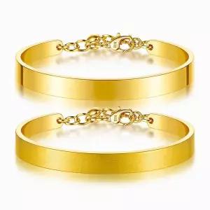 갤러리아 순금 팔찌 유광 무광 반 뱅글 24K 37.5g 2종 택 1