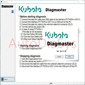 2025 쿠보타 다이아그마스터 v25.02.01 진단 소프트웨어 마니투 논셀프 CNHe 캐리어용 라이선스