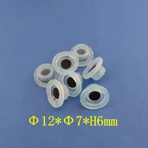 호환 100 개가방 127H6mm 전도성 실리콘 고무 키패드 고무 푸시 버튼 실리콘 단일 버튼