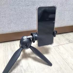 휴대용 미니 핸드폰 스마트폰 각도조절 삼각대셀카 촬영 거치대 스탠드 나사 잠금 여행 시청 사진