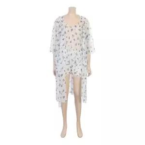 [갤러리아] [바바라]울오버레이스 캐미솔하프슬립가운세트ACS4624S AHS4624H AGW4624R