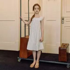 [갤러리아] [오르시떼] 여아동 H214 로젠가튼 슬리브리스 파자마 원피스