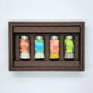 오가닉 가루 모음 세트마늘 다시마 표고분말 울금 버섯 종합 선물용 다용도