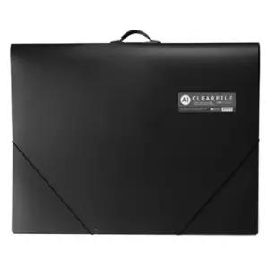 A2사이즈 손잡이밴드 클리어화일 파일꽂이 케이스 서류철 화일 화일바인더 화일정리 홀더화일 도큐먼트화일