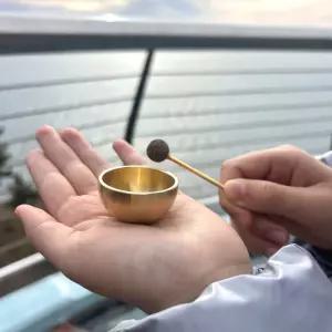 미니사이즈 싱잉볼 수업 명상 집중봉 씽잉볼 명상볼 불교선물 신자 장식품 인테리어 종교 소품 촬영소품