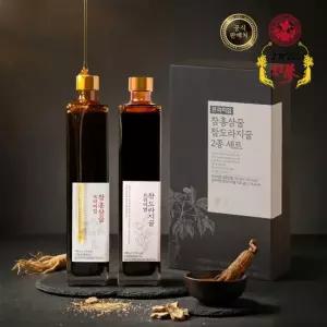 강개상인 프리미엄 참홍삼꿀 참도라지꿀 700g x2병) 꿀세트 천연벌꿀 자연의 선물