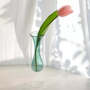 벨라 버블 이중유리 화병 (6type) (벨라 롱(딥그린))꽃 소품 글라스 글라스병 투명병 꽃병 유리병 장식