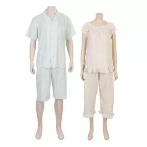 [NS홈쇼핑][바바라]플러워 시어서커 커플파자마 세트 AWP4626S AMP4626S[35824952]