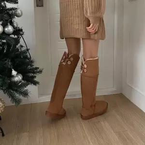 소가죽 스웨이드 겨울 퍼 부츠 털 방한 롱부츠 롱부츠 여성부츠 미들부츠 숏부츠