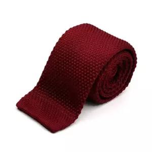 헨릭 심플 수동니트넥타이 폭5.5cm 와인 HR183 수동넥타이 니트넥타이 패턴넥타이
