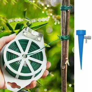 원예용 식물타이 200m 고정용 지지대 줄기고정 가든 식물고정끈세트