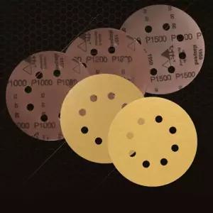샌딩 원형사포 8홀 페이퍼 50장 800-1500방 택1연마 그라인더 샌드 샌기 작업공구 목공 더기 사포지 패드
