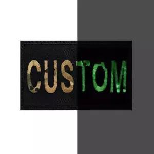 야광 멀티카모 글씨 사각 자수 와펜 패치 서바이벌 군인 계급와 밀리터리용품 밀리터리와 수선와팬 옷패치