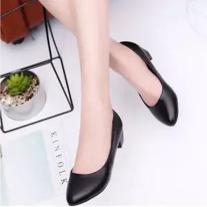 둥근앞코 면접 구두 낮은 굽 빅사이즈 정장 신발 펌프스 여자구두 여성구두 여성펌프스