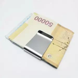 유광 실버 메탈 머니클립 남자머니클립 남성머니클립 지폐홀더 지폐클립 머니크립