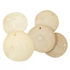 교구 재료 나무 조각 원형 구멍 대 500g 60개만들기 감사카드 만들기 어린이 유아 교육 여행 신남 창의력