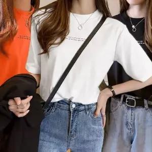 [골드스마일]컴포트 걸스 썸머 프린트 스탠다드 레이디하프슬리브 탑