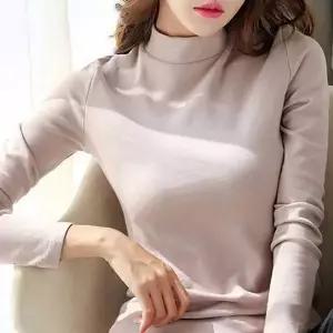 [셀러에이드]걸 20 대 스타일링 시즌 보아 쫀쫀 핏감좋은 솔리드 폴라넥티 20대