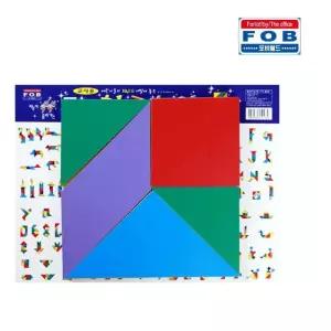 bns 포비 자석 칠교놀이 30cm x 30cm 교사용 놀이용/광고용/교재용/교육용/자석부착