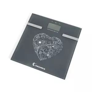 IW KS-BF3200 체지방체중계 그레이심플 연동 간편 몸무게측정 전자