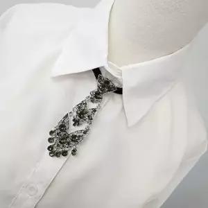 남자 여자 셀프웨딩 보석 넥타이 셀프웨딩룩 미니넥타이 보석넥타이 큐빅넥타이