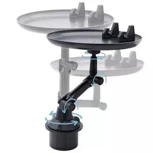 차량용 각도조절 다기능 트레이 스탠드 컵홀더 고정 스마트폰 휴대폰 거치 멀티 거치대