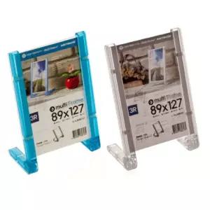 멀티프레임 단면L자형 89x127 소형 4개 3R사이즈홍보판 안내판 보대 카탈로그 전시대양면꽂이 메뉴판 테이