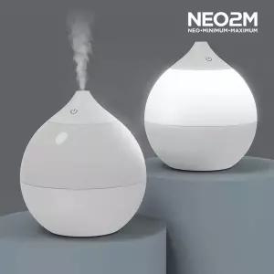 NEO2M 대용량 무선 가습기 HP937 타이머기능 무드등등 가정용 듀얼 충전식 책상용 사무실 무드등 미니 통세