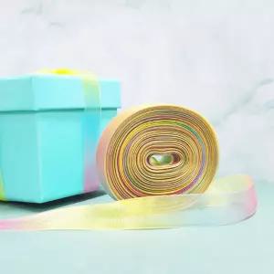 포장끈 파스텔 반투명 리본 19mm노 선물 선물줄 재료 공예 다용도 포장 꽃자재