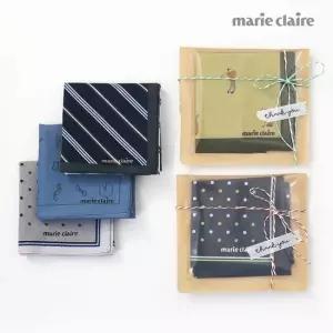 남자 손수건 신사 답례품 선물 포장 면 체크 단체 선물용손수건 면손수건 골프손수건