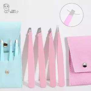 눈썹 정리용 사선형 핀셋 족집게 왁싱용 정밀 뷰티 집게