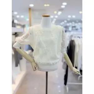 [갤러리아] [클리지]플라워자수레이스반팔니트(CQ3WKT21)