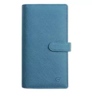 웍스 6공바인더 다이어리 세리오소 C.블루-포켓링 PBF가죽케이스 노트 커버 포켓링 미니 바인딩