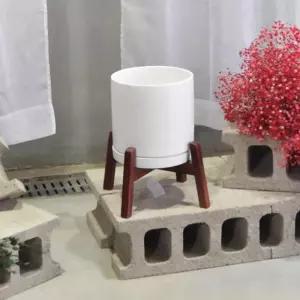 화분 받침대 200mm 원목대 화분진열대 다이 선반 정리대 화분대 거실대 나무 선반대 원형 거치대