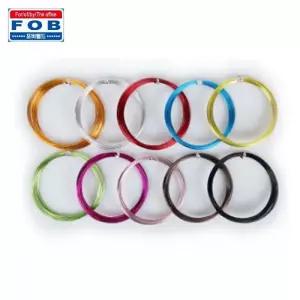 포비 와이어 공예 칼라철사 두께 1.0mm x 8M 10개입 용철사 컬러 용품 준비물 색철사