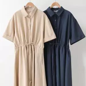 [하프클럽/시드마켓]훌린넨면리본롱원피스 406S187S 빅사이즈 여성의류